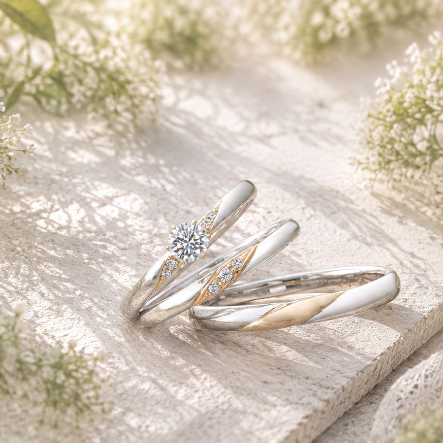 mysa（ミーサ・やすらぎ）の婚約指輪と結婚指輪